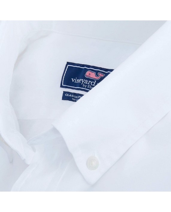 Vineyard Vines Men's Classic Fit Solid Shirt in Stretch Cotton at Men’s Clothing store