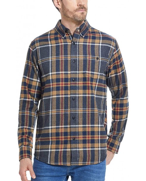 Weatherproof Vintage Mens Flannel Shirt at  Men’s Clothing store