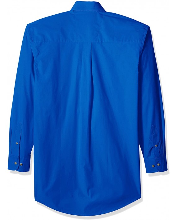 Wrangler Men's George Strait One Pocket Button Long Sleeve Woven Shirt at Men’s Clothing store