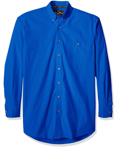Wrangler Men's George Strait One Pocket Button Long Sleeve Woven Shirt at  Men’s Clothing store