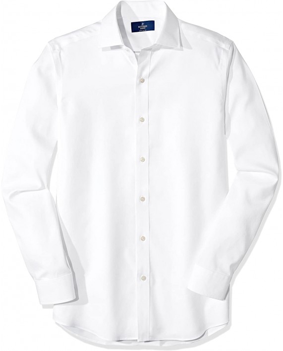 Brand - Buttoned Down Men's Fitted Solid Spread Collar Shirt