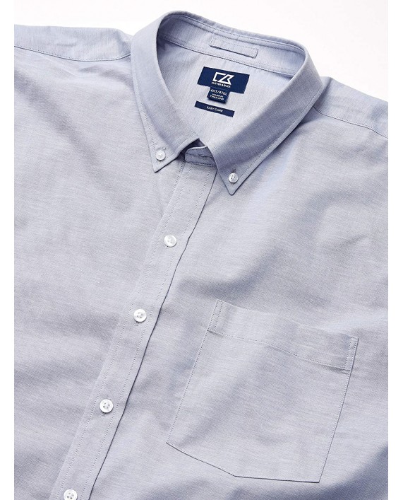 Cutter & Buck Men's Wrinkle Resistant Stretch Long Sleeve Button Down Shirt at Men’s Clothing store