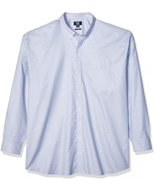 Cutter & Buck Men's Wrinkle Resistant Stretch Long Sleeve Button Down Shirt at  Men’s Clothing store