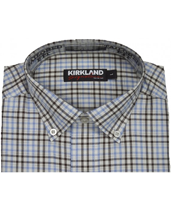 Kirkland Signature Mens Long Sleeve Twill Sport Tailored Shirt at Men’s Clothing store