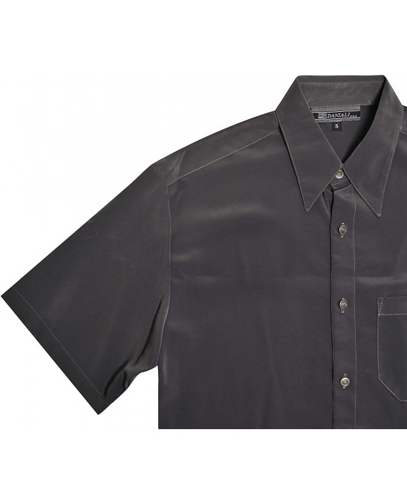 Mens Dress Shirt Charcoal - Classic Fit at Men’s Clothing store
