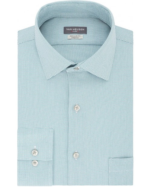 Van Heusen Men's Flex Regular Fit Spread Collar Dress Shirt at Men’s Clothing store