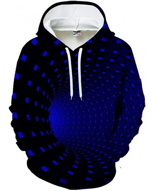 21Grams Men's Hoodie Geometric Color Block 3D Pocket Streetwear Hooded