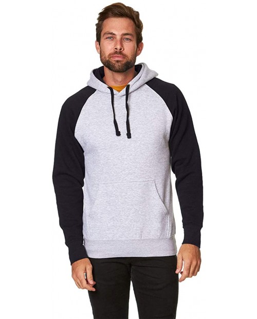 9 Crowns Unisex Men's Women's Color Block Pullover Hoodie Raglan Sweatshirt at  Men’s Clothing store