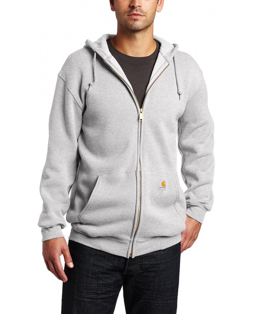 Carhartt Men's MidWeight Hooded Zip Front Sweatshirt Heather Grey X-Large Tall at  Men’s Clothing store Athletic Sweatshirts