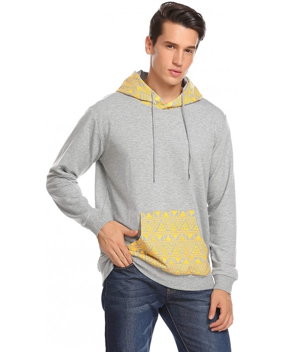 COOFANDY Mens Hip Pop Hoodies Sweatshirt African Dashiki Long Sleeve Pullover Pocket Tops at Men’s Clothing store