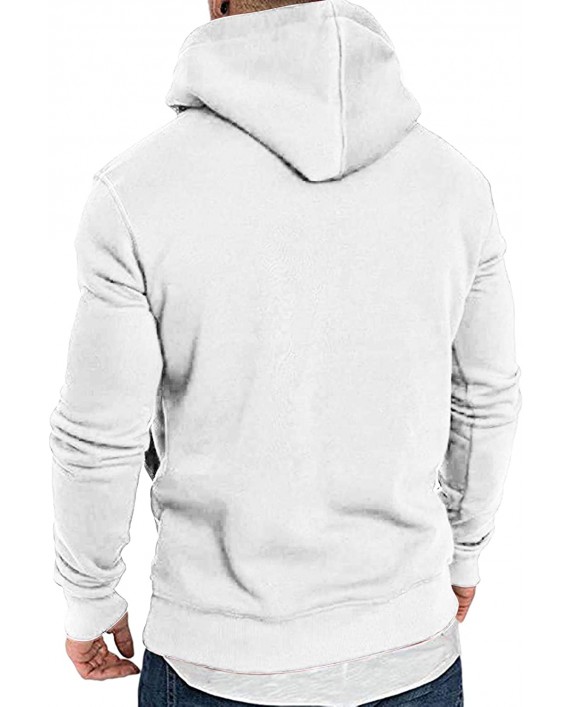 COOFANDY Men's Hoodies Sweatshirts Cotton Fleece Lightweight Long Sleeves Athletic Pullovers