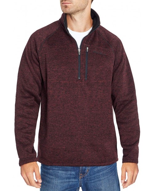 Eddie Bauer Men's Quarter-Zip Fleece Sweater at Men’s Clothing store