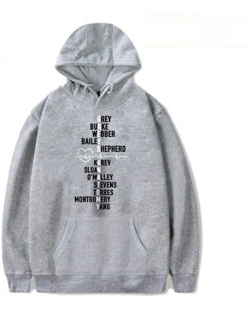 Greys Anatomy Hoodie - Grey's cast Shirt Merchandise Clothing Gifts - Unisex at  Men’s Clothing store
