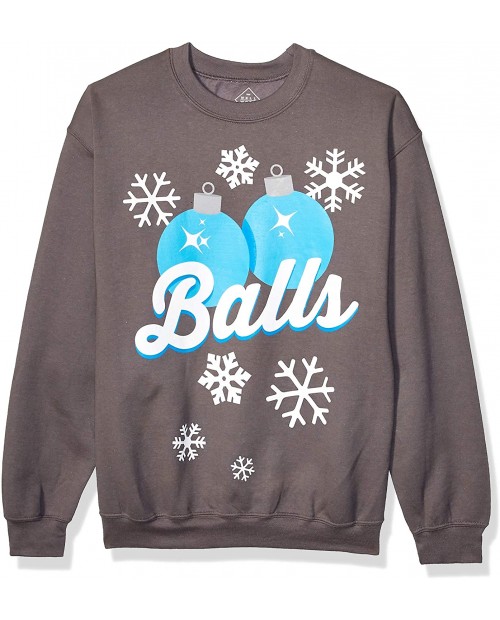 Hybrid Apparel Ugly Christmas Crew Sweatshirt at  Men’s Clothing store