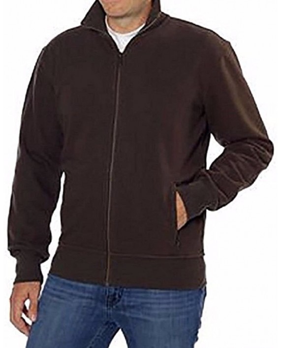 Kirkland Signature Mens Full Zip Jacket Brown Large at Men’s Clothing store