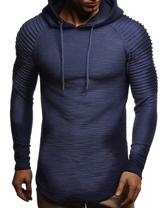 Leif Nelson LN8128 Men's Oversized Hoodie Sweatshirt at Men’s Clothing store