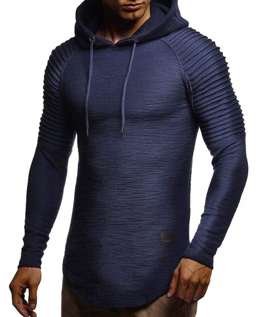 Leif Nelson LN8128 Men's Oversized Hoodie Sweatshirt at  Men’s Clothing store