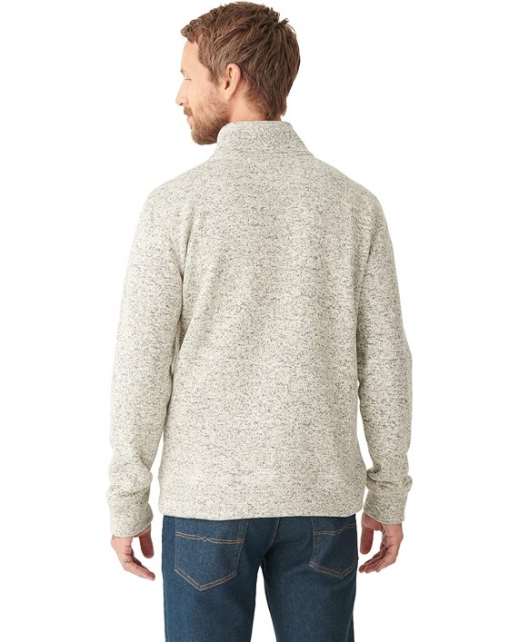 Lucky Brand Men's Long Sleeve Zip Front Los Feliz Fleece Sweatshirt at Men’s Clothing store
