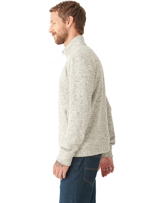 Lucky Brand Men's Long Sleeve Zip Front Los Feliz Fleece Sweatshirt at Men’s Clothing store