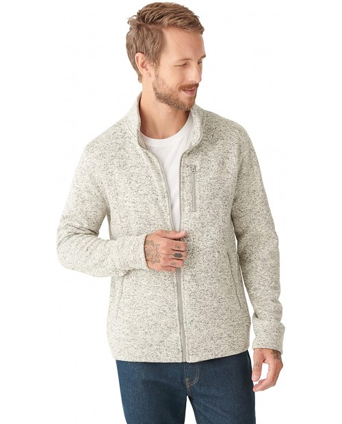 Lucky Brand Men's Long Sleeve Zip Front Los Feliz Fleece Sweatshirt at  Men’s Clothing store