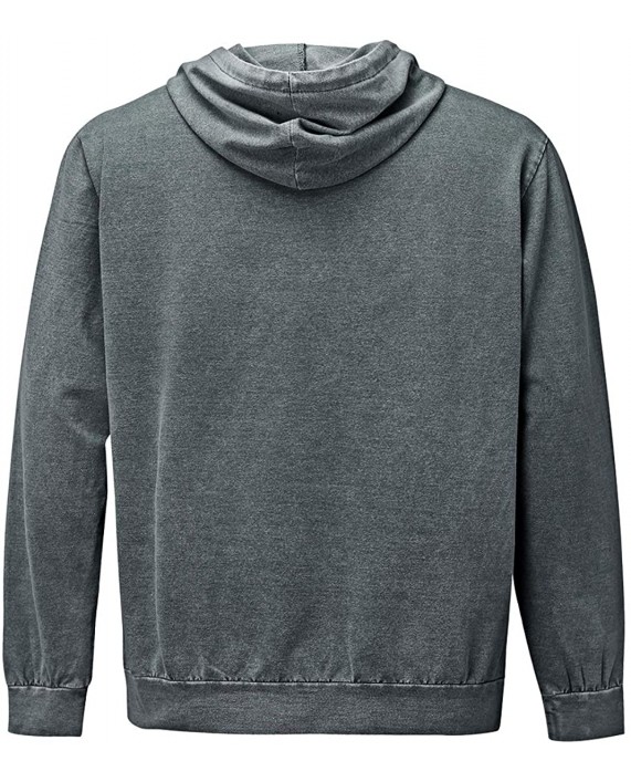 Men's Drawstring Hoodies Letter Print Long Sleeve Hooded Sweatshirt Top at Men’s Clothing store