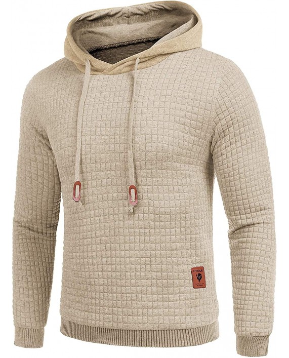 THWEI Mens Polar Fleece Pullover Hoodie Jacket 1 4 Zip Hooded Sweatshirt Outwear at Men’s Clothing store