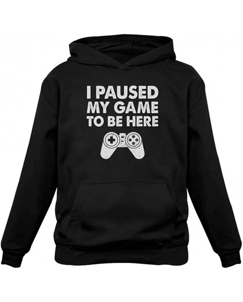 Tstars - I Paused My Game To Be Here Funny Gift For Gamer Hoodie at Men’s Clothing store