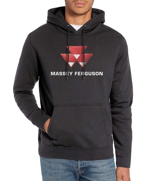 Zrkmh Mens Fashion Hoodie Massey-Ferguson Hoodies Logo Pullover Sweatshirt Designer Black Hoodied Cool Street Style at  Men’s Clothing store